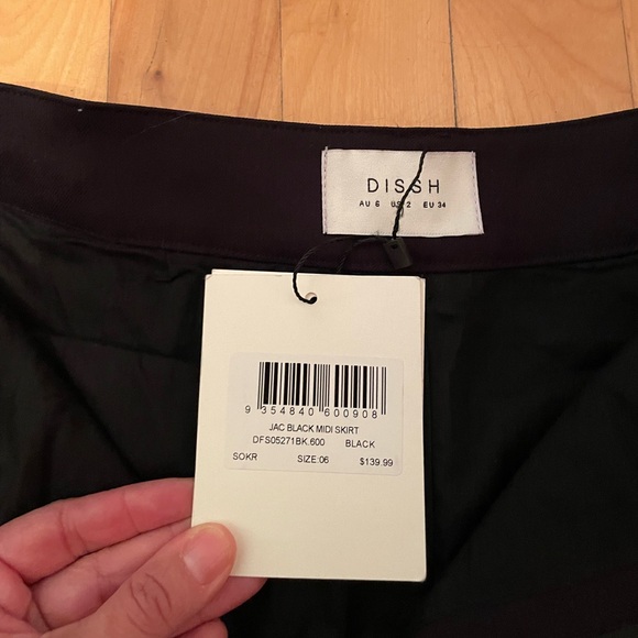 NWT DISSH size 2 Black Maxi Skirt - Picture 10 of 14